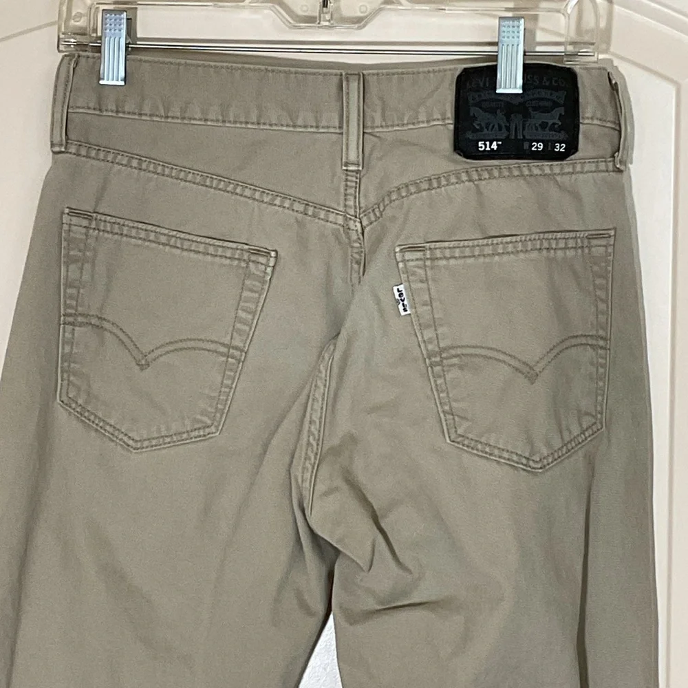 Levi 514 Khaki Denim Pants Jeans - 29 X 32